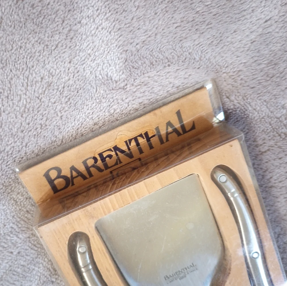 NIB Laguiole Barenthal Stainless Cheese Knife Set Made In France